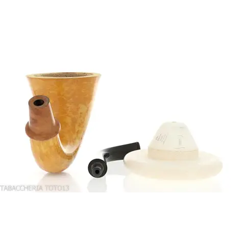 Calabash tradizionale in zucca, dimensione grande e bocchino in ebanite - Pipe