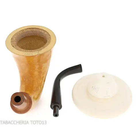 Traditionelle Kalebasse-Kürbispfeife, große Größe und Mundstück aus Ebonit - Tabakpfeifen
