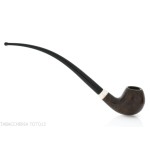 Aldo Velani churchwarden Bent Egg in radica scura - Pipe