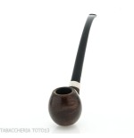 Aldo Velani churchwarden Bent Egg in radica scura - Pipe