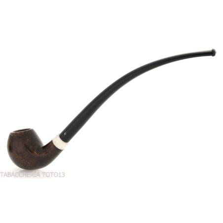 Aldo Velani churchwarden Bent Egg in glänzendem Dornbusch - Tabakpfeifen