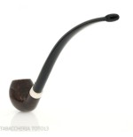 Aldo Velani churchwarden Bent Egg in radica scura - Pipe