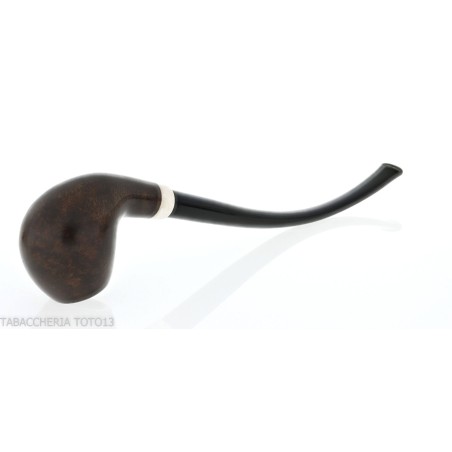 Aldo Velani pipe churchwarden Bent Egg shape en bruyère brillante - Pipe Pour le Tabac - Racine naturelle
