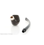Aldo Velani pipe churchwarden Bent Egg shape en bruyère brillante - Pipe Pour le Tabac - Racine naturelle