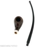 Aldo Velani churchwarden Bent Egg in glänzendem Dornbusch - Tabakpfeifen