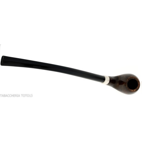Aldo Velani pipe churchwarden Bent Egg shape en bruyère brillante - Pipe Pour le Tabac - Racine naturelle