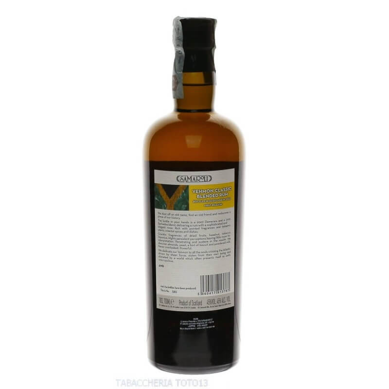 Samaroli Yehmon classic blended rum Vol.45% Cl.70 - SAMAROLI