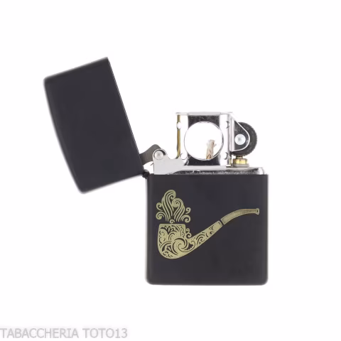 Zippo para pipa con adornos barrocos - Alumbradores
