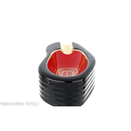 Partagas serie D posacenere per 1 sigaro finitura nero e rosso - Accessori Per Sigari
