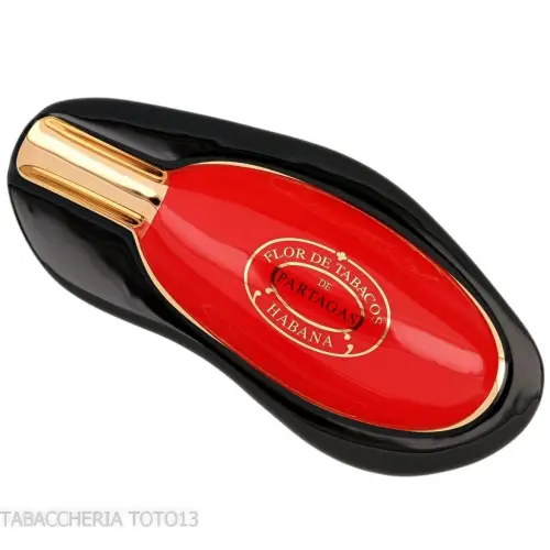 Cenicero Partagas serie D para 1 cigarro acabado negro y rojo - Accesorios Del Cigarro