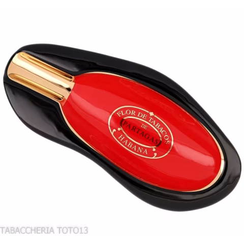 Cendrier Partagas série D pour 1 cigare finition noir et rouge - Accessoires Cigare - Céramique