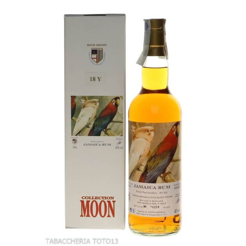 Rum Agricol Jamaica Pappagalli Moon Import by Pepi Mongiardino Vol.45% Cl.70 - Moon import Mongiardino