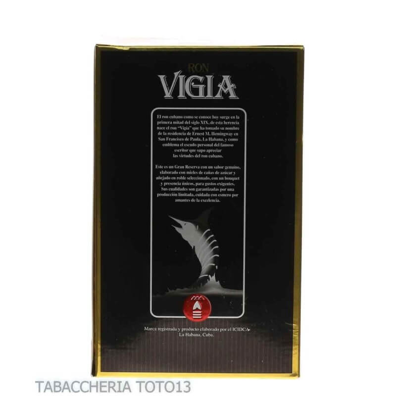 Vigia gran reserva 18 yo Vol.40% Cl.70 - Icidca Vigia ron