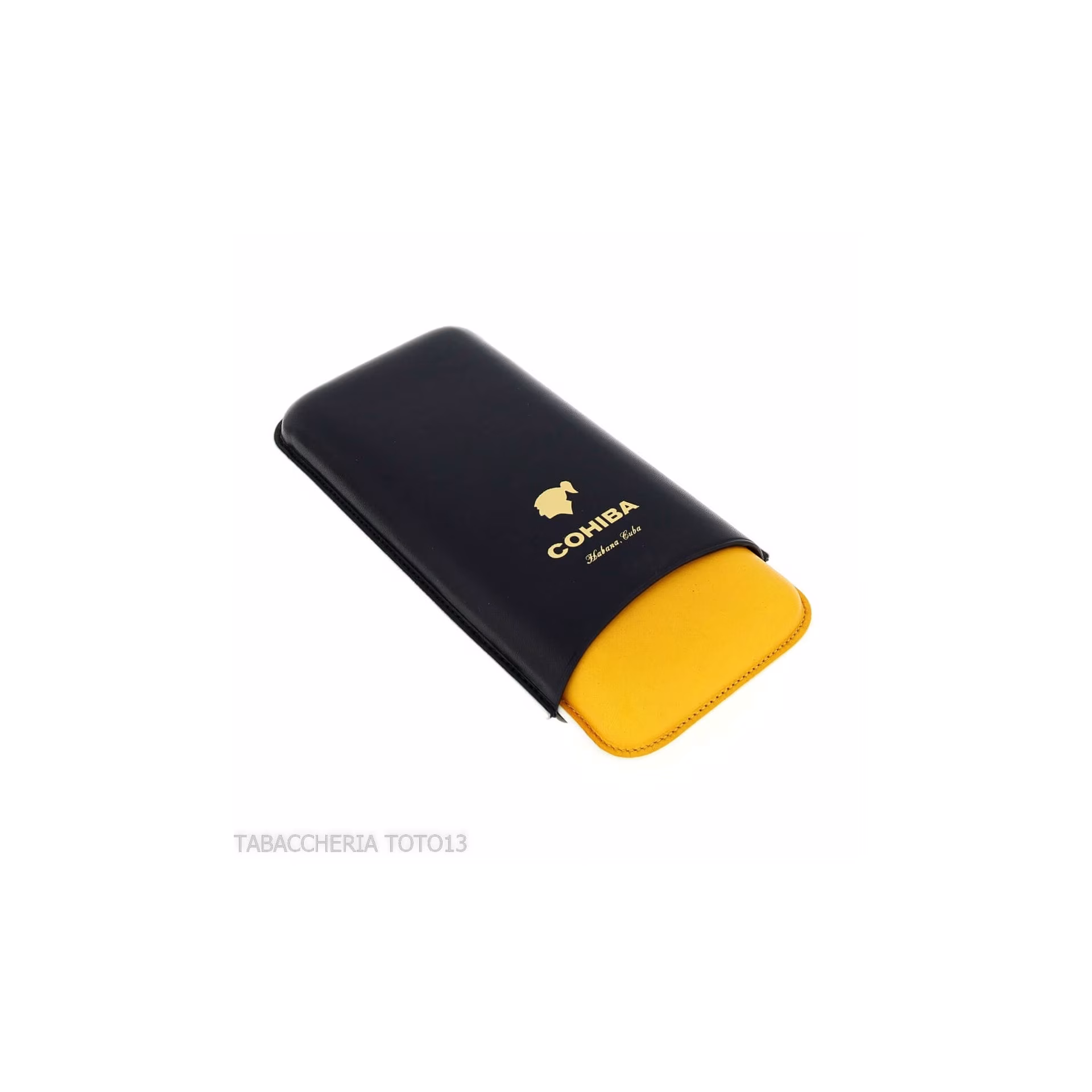 Cohiba pocket cigar case in leather 3 places adjustable - Accessories Cigar - Leather