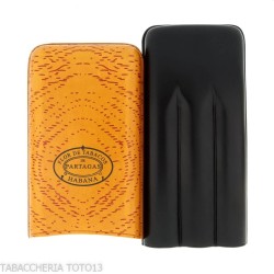 Partagas leather cigar case 3 places double crown