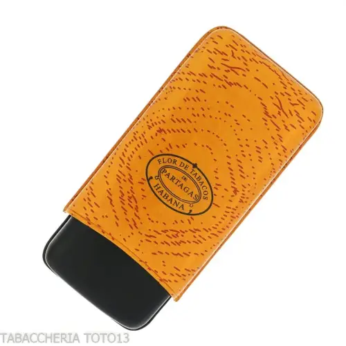 Etui à cigares en cuir Partagas 3 places double couronne - Accessoires Cigare - Cuir