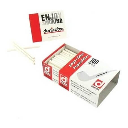 Denicotea-Zellulosefilter Durchmesser 3 mm. Denicotea Filter Für Pfeifentabak