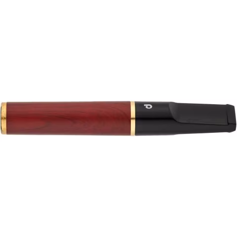 Bocchino Denicotea Nice con filtro 6 mm finitura legno mogano - Accessori Per Sigarette e Rolling