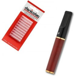 Denicotea Nice mouthpiece with 6 mm filter in mahogany wood finish Denicotea Filters for cigarettes