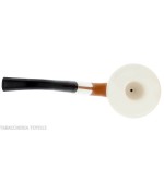 Petite calebasse citrouille, bague en argent et embout en ébonite - Pipe Pour le Tabac - Calebasse (Lagenaria siceraria)