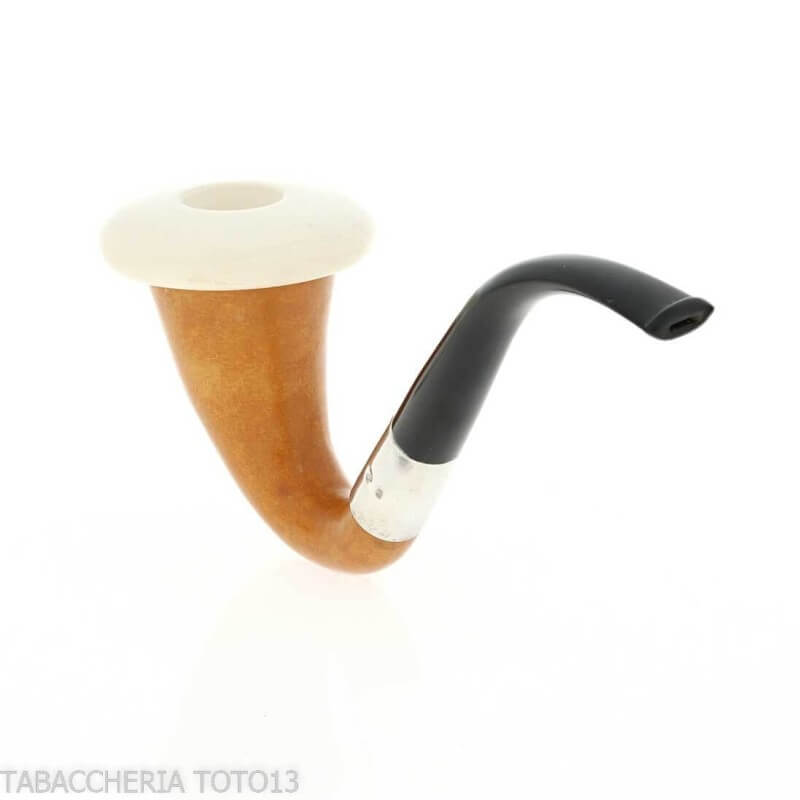 Small pumpkin calabash, silver ring and ebonite mouthpiece - Strambach