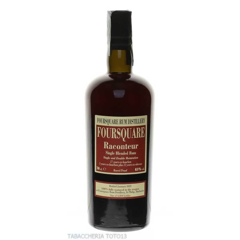 Foursquare Raconteur Old Barbados Rum Double Maturation Vol.61% Cl.70 - Foursquare rum distillery
