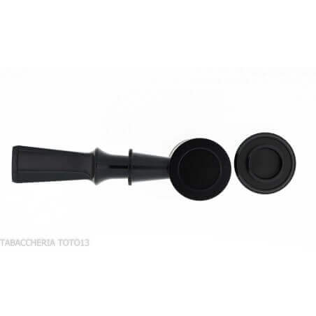 B13 limited edition Tsuge Spider pipe in sandblasted black briar reverse calabash concept - Bentley Pipes