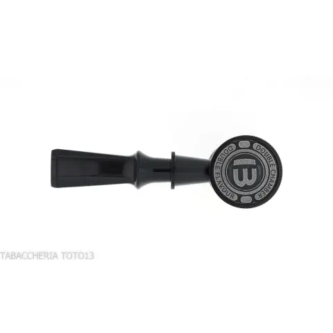 Pipa Tsuge Spider B13 en concepto de calabaza inversa de brezo negro pulido con chorro de arena - Pipas de Tabaco