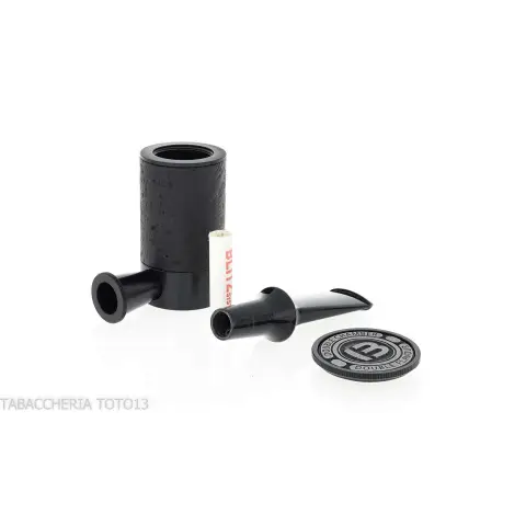 Pipa Tsuge Spider B13 en concepto de calabaza inversa de brezo negro pulido con chorro de arena - Pipas de Tabaco