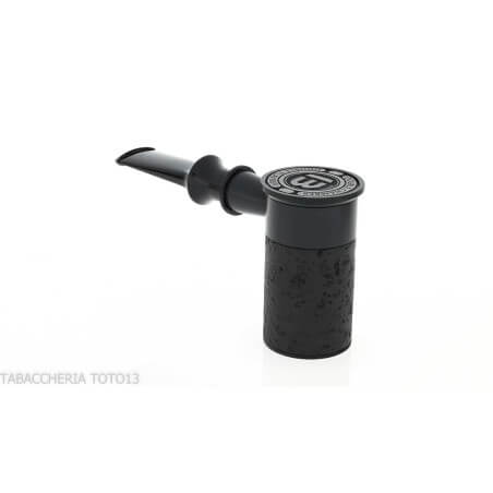 B13 limited edition Tsuge Spider pipe in sandblasted black briar reverse calabash concept - Bentley Pipes