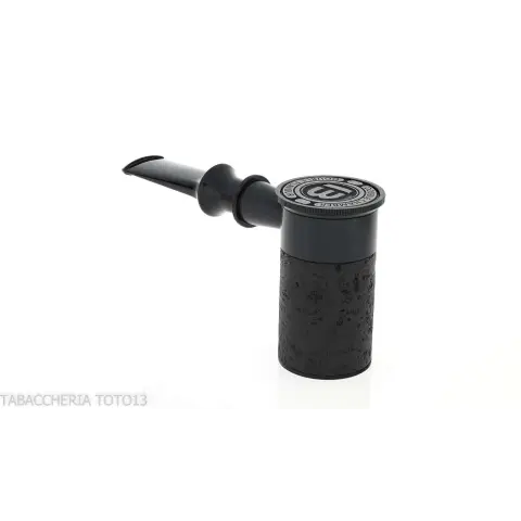 Pipa Tsuge Spider B13 en concepto de calabaza inversa de brezo negro pulido con chorro de arena - Pipas de Tabaco
