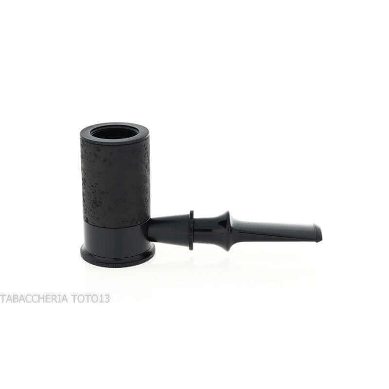 B13 limited edition Tsuge Spider pipe in sandblasted black briar reverse calabash concept - Bentley Pipes