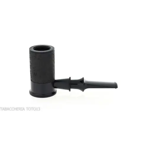 Pipa Tsuge Spider B13 en concepto de calabaza inversa de brezo negro pulido con chorro de arena - Pipas de Tabaco