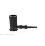 Pipa Tsuge Spider B13 en concepto de calabaza inversa de brezo negro pulido con chorro de arena - Pipas de Tabaco