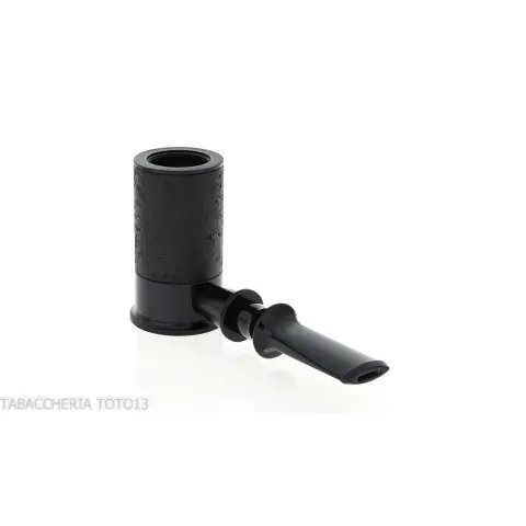 Pipa Tsuge Spider B13 en concepto de calabaza inversa de brezo negro pulido con chorro de arena - Pipas de Tabaco