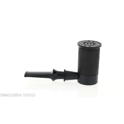 Pipa Tsuge Spider B13 en concepto de calabaza inversa de brezo negro pulido con chorro de arena - Pipas de Tabaco