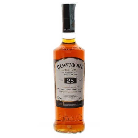 Bowmore 25 years old small batch release Vol.43% Cl.70 Bowmore Distillery Whisky