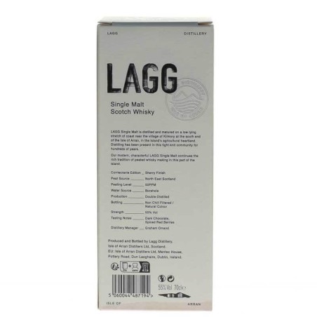 Lagg Corriecravie Heavily peated Sherry cask finish Vol.55% Cl.70 - Distillati
