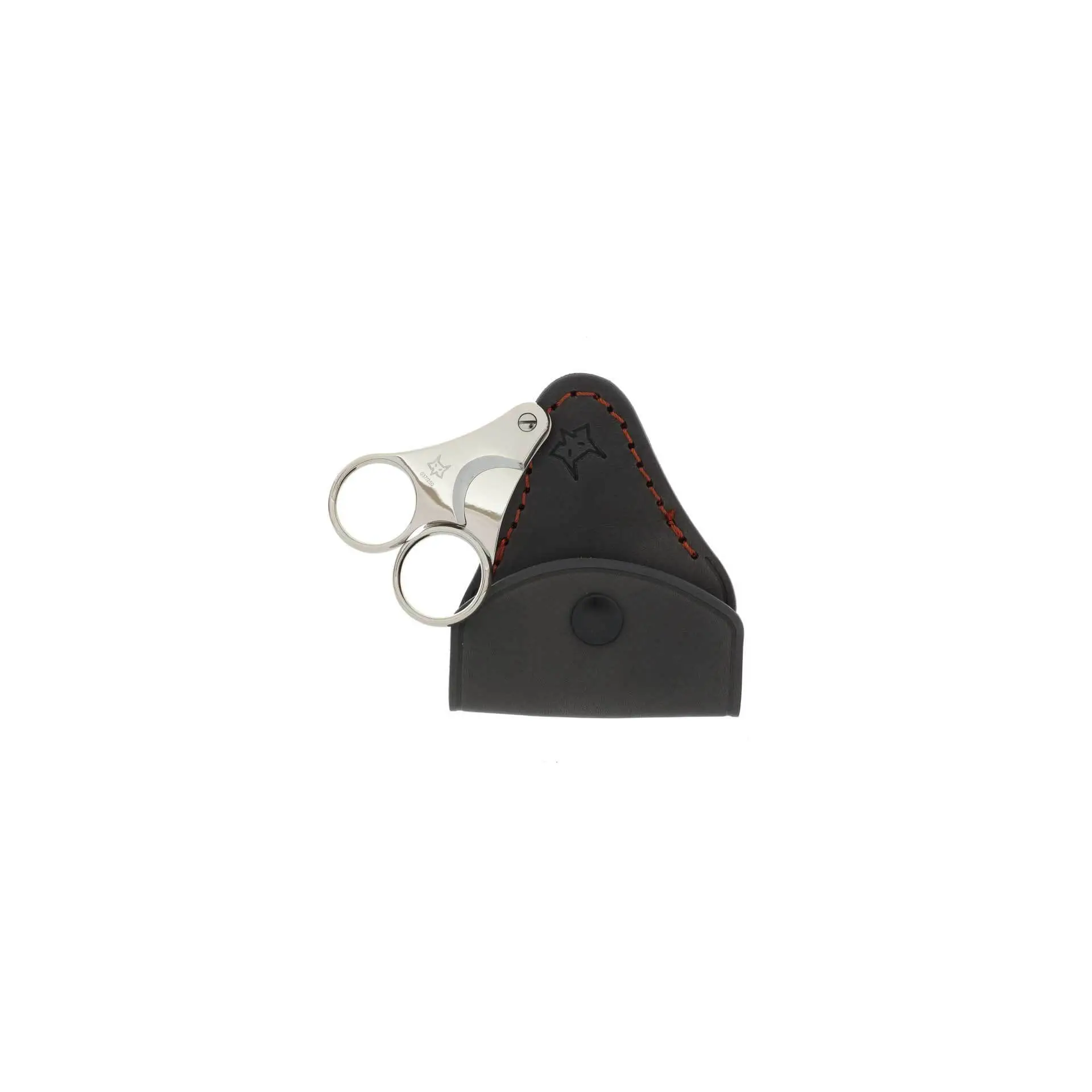 Nabucco-Zigarrenschere mit doppelter Klinge aus geschmiedetem, vernickeltem Carbon von Fox Knives - Zubehör Cigar