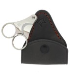 Nabucco-Zigarrenschere mit doppelter Klinge aus geschmiedetem, vernickeltem Carbon von Fox Knives - Zubehör Cigar