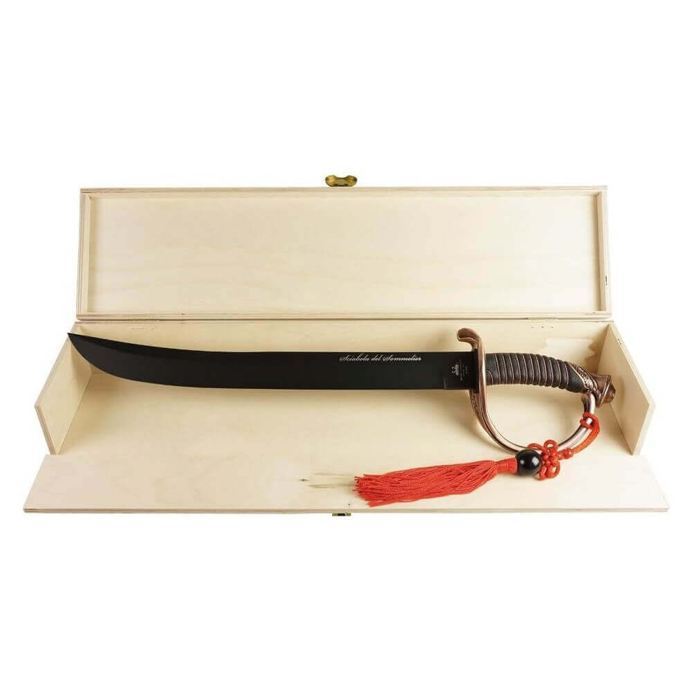 Sciabola del sommelier lama PTFE inox nero Due Cigni - Fox Knives cutlery