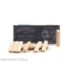 Filtros de balsa de repuesto para pipas Savinelli 9 mm paquete de 25 paquetes Savinelli Filtros para Pipas de tabaco