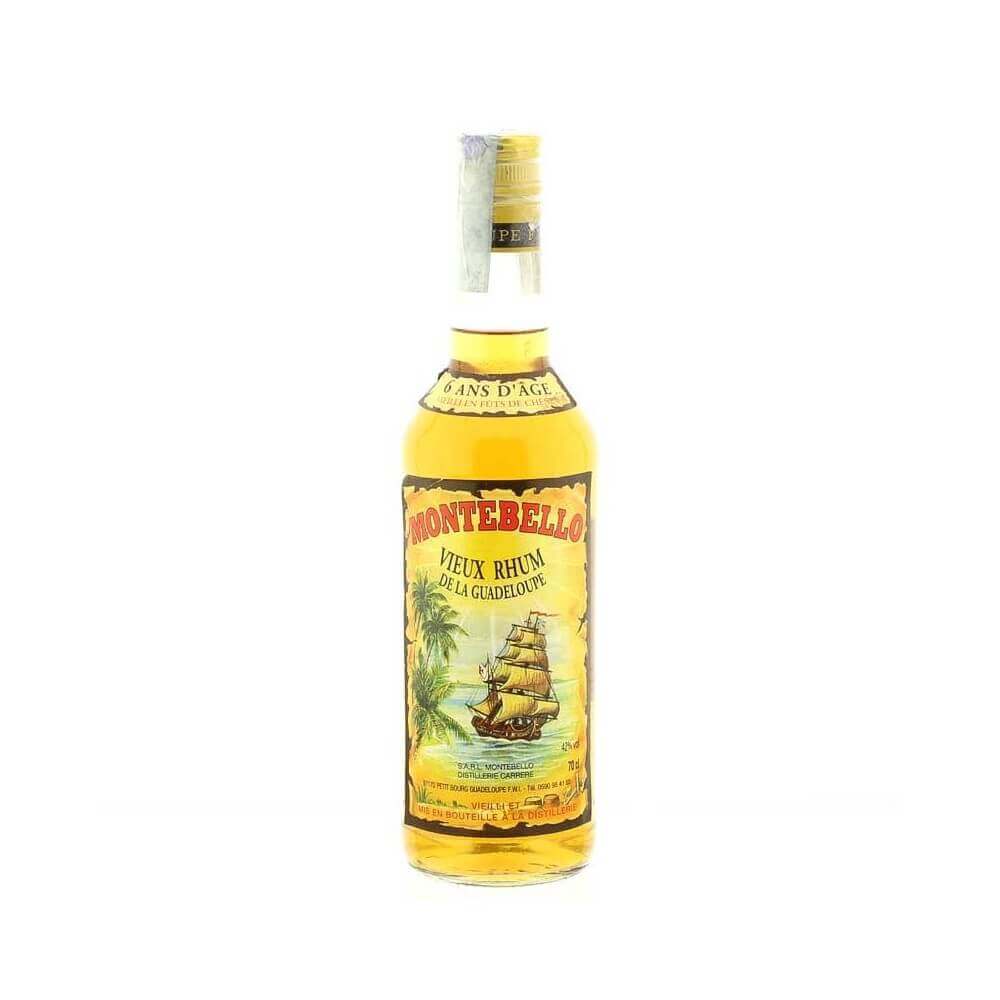 Montebello 6 ans Vieux Rhum Guadeloupe ancienne version Vol.42% Cl.70 - Montebello Distillery