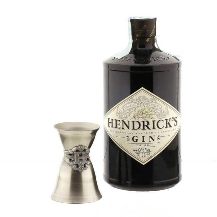 Hendrick's Gin jigger gift pack Vol.44% Cl.70 Hendrick's Gin Ginebra