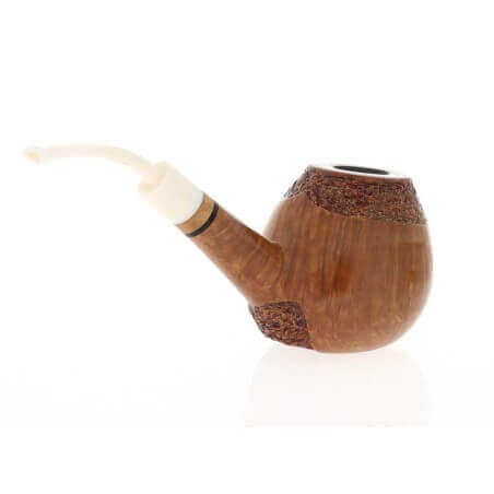 Viprati Collection gebogene Brandy-Pfeife aus natürlichem Dornbusch - Viprati Pipe