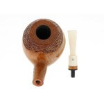 Viprati Collection bent-shaped Brandy pipe in natural briar Viprati Pipe Viprati