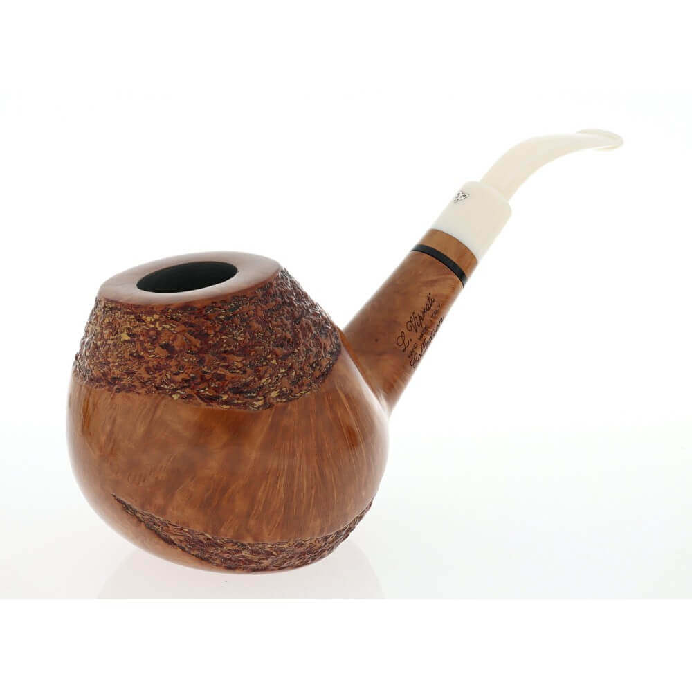 Viprati Collection gebogene Brandy-Pfeife aus natürlichem Dornbusch - Viprati Pipe