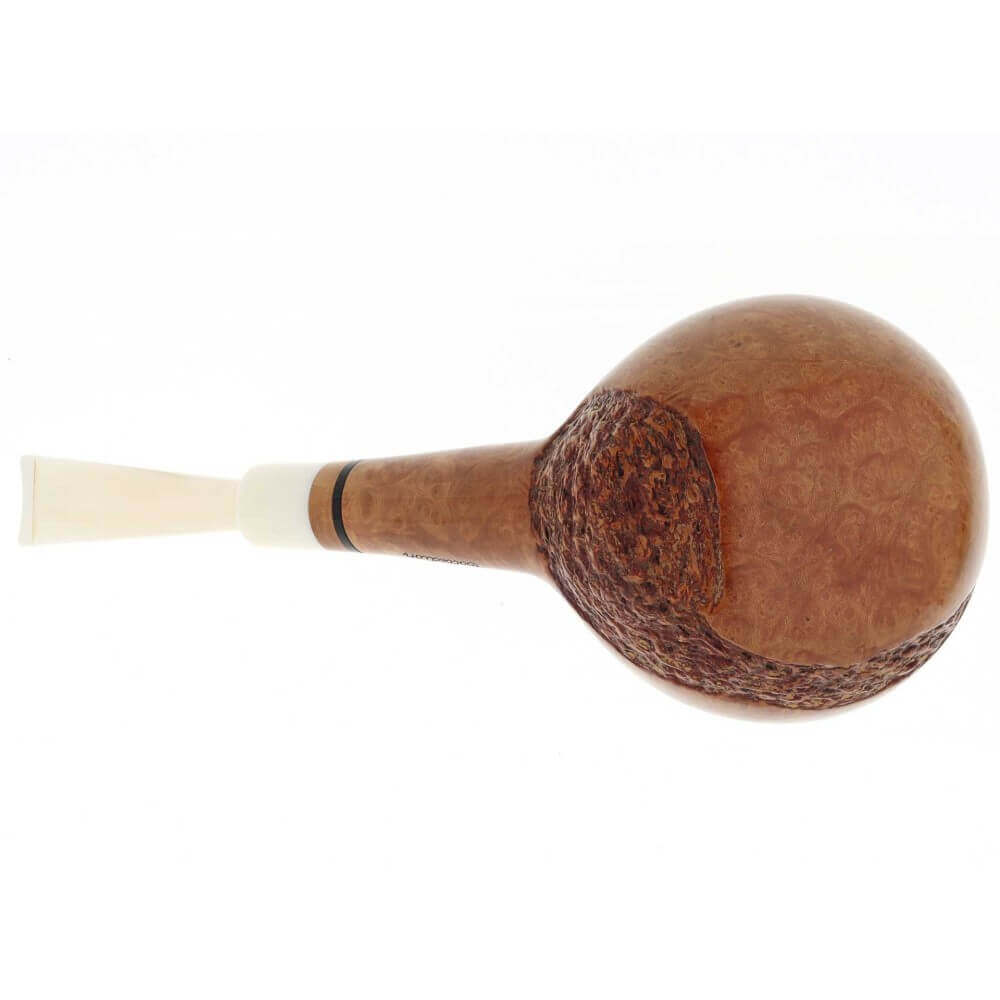 Viprati Collection bent-shaped Brandy pipe in natural briar - Viprati Pipe