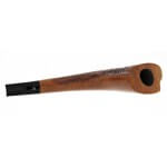 Viprati Collection Horn shaped pipe in partially sandblasted briar - Viprati Pipe