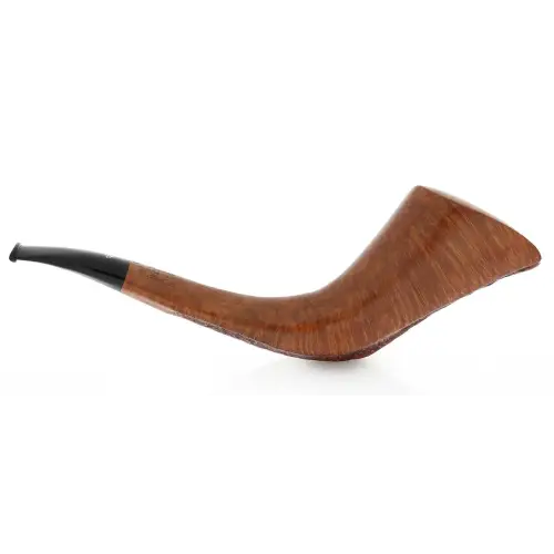 Viprati Collection pipa forma Horn in radica parzialmente sabbiata - Pipe